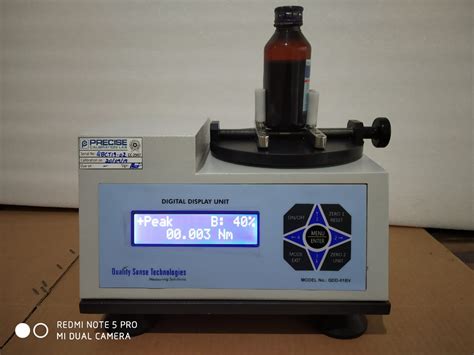 Touchscreen Bottle Cap Torque Tester distributing|quality control bottle tester.